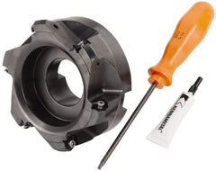 Kennametal - 4" Cut Diam, 1-1/2" Arbor Hole, 4.42mm Max Depth of Cut, 30° Indexable Chamfer & Angle Face Mill - 6 Inserts, HNGJ 0604... Insert, Right Hand Cut, 6 Flutes, Through Coolant, Series Dodeka Mini HD - Industrial Tool & Supply