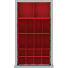 LISTA - 18-Compartment Drawer Divider Layout for 2.17" High Drawers - Industrial Tool & Supply