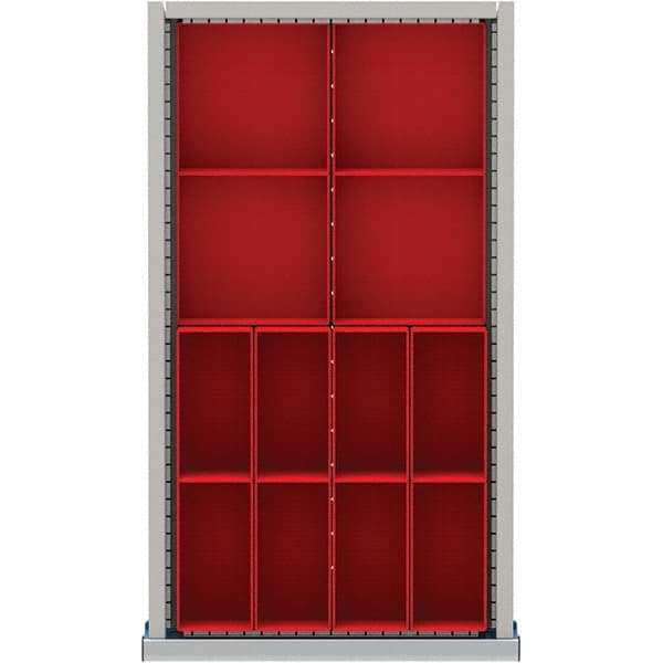 LISTA - 12-Compartment Drawer Divider Layout for 3.15" High Drawers - Industrial Tool & Supply