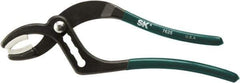 SK - 10" OAL, 2-1/2" Max Capacity, 44mm Jaw Length x 1.44" Jaw Width, 4 Position Soft Jaw Tongue & Groove Pliers - Curved Jaws, Vinyl Handles - Industrial Tool & Supply