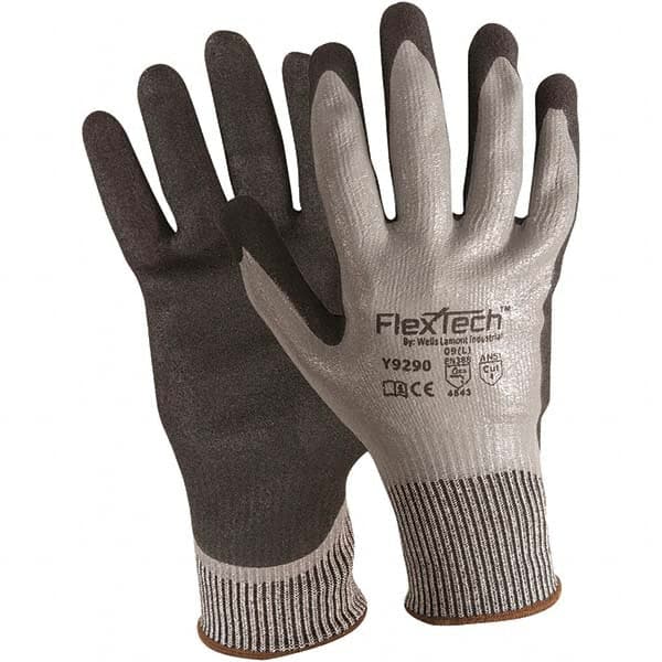 Wells Lamont - Size XL (10), ANSI Cut Lvl 4, Puncture Lvl 4, Abrasion Lvl 4, Rubber Coated Cut & Puncture Resistant Gloves - Industrial Tool & Supply