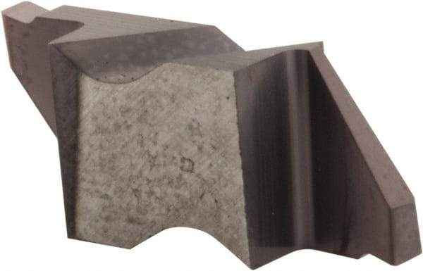 Hertel - 094IG Grade HC225, 2.39mm Cutting Width Carbide Grooving Insert - 0.11" Max Depth of Cut, Left Hand, .005 to .010" Corner Radius, TiAlN Finish - Industrial Tool & Supply