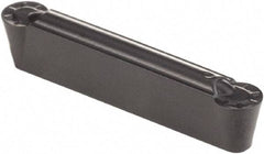 Kennametal - 0305R GMN Grade KCU25, 3.05mm Cutting Width Carbide Grooving Insert - 2.57mm Max Depth of Cut, Neutral, 1.52mm Corner Radius, AlTiN Finish - Industrial Tool & Supply