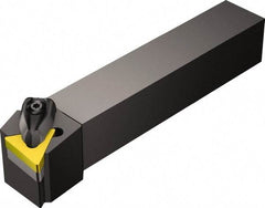 Sandvik Coromant - DTFN, Right Hand Cut, -1° Lead Angle, 25mm Shank Height x 25mm Shank Width, Negative Rake Indexable Turning Toolholder - 150mm OAL, TNMG 16 04 08 Insert Compatibility, Series T-Max P - Industrial Tool & Supply