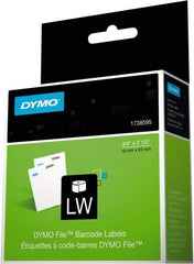 Dymo - 2-1/2" Long, White Label Printer Cartridge - For DYMO LabelWriter Printers - Industrial Tool & Supply