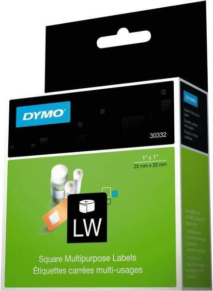 Dymo - 1" Long, White Label Printer Cartridge - For DYMO LabelWriter Printers - Industrial Tool & Supply