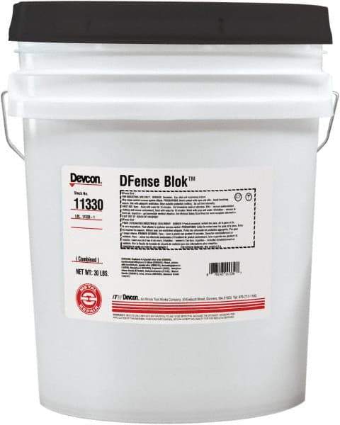 Devcon - 30 Lb Pail Two Part Epoxy - 25 min Working Time, 2,616 psi Shear Strength - Industrial Tool & Supply