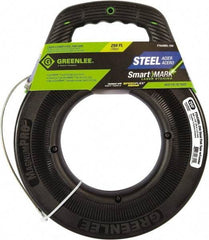 Greenlee - 250 Ft. Long x 1/8 Inch Wide, Steel Fish Tape - Includes Case - Industrial Tool & Supply