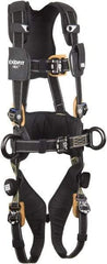 DBI/SALA - 420 Lb Capacity, Size M, Full Body Construction Safety Harness - Nomex/Kevlar Webbing, Side D-Ring, Quick Connect Leg Strap, Quick Connect Chest Strap, Black - Industrial Tool & Supply