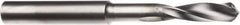 SGS - 10mm 145° Spiral Flute Solid Carbide Screw Machine Drill Bit - Diamond Finish, Right Hand Cut, 47mm Flute Length, 89mm OAL, 8 Facet Point, Straight Shank - Industrial Tool & Supply