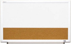 Ability One - 2" High x 22" Wide Combination Dry Erase and Natural Cork - Melamine, 32" Deep - Industrial Tool & Supply