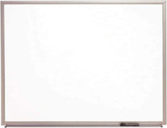 Ability One - 2" High x 24" Wide Porcelain on Steel Magnetic Marker Board with Wood Frame - Porcelain, 36" Deep - Industrial Tool & Supply