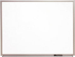 Ability One - 2" High x 22" Wide Porcelain on Steel Magnetic Marker Board with Wood Frame - Porcelain, 26" Deep - Industrial Tool & Supply