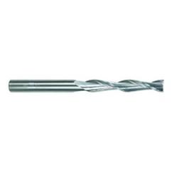 5/16 Dia. x 4 Overall Length 2-Flute Square End Solid Carbide SE End Mill-Round Shank-Center Cut-TiN - Industrial Tool & Supply