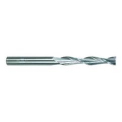 1/2 Dia. x 6 Overall Length 2-Flute Square End Solid Carbide SE End Mill-Round Shank-Center Cut-TiAlN - Industrial Tool & Supply