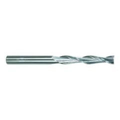 3/16 Dia. x 3 Overall Length 2-Flute Square End Solid Carbide SE End Mill-Round Shank-Center Cut-TiAlN - Industrial Tool & Supply