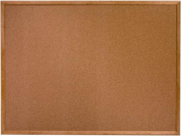 Ability One - 26" Wide x 2" High Self-Heal Cork Bulletin Board - Natural (Color) - Industrial Tool & Supply