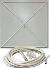InBrella - 2' Diam, Square Pannel Leak Diverter - 2' Long x 2' Wide, White - Industrial Tool & Supply