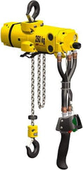 Ingersoll-Rand - 1,100 Lb Load Limit, 10' Max Height Air Chain Hoist - 32 SCFM at 90 PSI, 15 FPM Lift Speed, 12-3/4" Min Headroom, Pendant Control - Industrial Tool & Supply