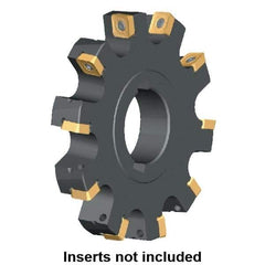 Kennametal - Arbor Hole Connection, 0.3587" Cutting Width, 2.571" Depth of Cut, 200mm Cutter Diam, 1.9685" Hole Diam, 13 Tooth Indexable Slotting Cutter - KSSS Toolholder, SP.T 10T3.. Insert, Right Hand Cutting Direction - Industrial Tool & Supply