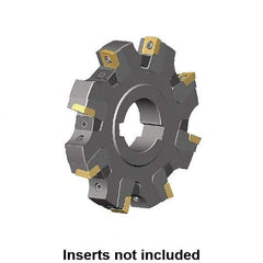 Kennametal - Arbor Hole Connection, 0.359" Cutting Width, 1.0185" Depth of Cut, 100mm Cutter Diam, 1.2598" Hole Diam, 6 Tooth Indexable Slotting Cutter - KSSM Toolholder, SP.T 10T3.. Insert, Right Hand Cutting Direction - Industrial Tool & Supply