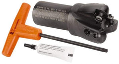 Kennametal - 2" Cutting Diam, 1-1/4" Shank Diam, 2" Max Depth of Cut, Straight Shank Indexable Copy End Mill - 3 Inserts, RCG. 64.. Insert, BMD Toolholder - Industrial Tool & Supply