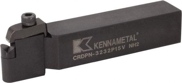 Kennametal - CRDP, Neutral Cut, 0° Lead Angle, 32mm Shank Height x 32mm Shank Width, Neutral Rake Indexable Turning Toolholder - 171.25mm OAL, RPGX151000 Insert Compatibility, Series V-Bottom Round - Industrial Tool & Supply