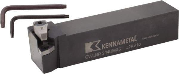 Kennametal - CWLN-MX, Right Hand Cut, -5° Lead Angle, 32mm Shank Height x 25mm Shank Width, Negative Rake Indexable Turning Toolholder - 170mm OAL, WN..0807.. Insert Compatibility, Series MTS - Industrial Tool & Supply