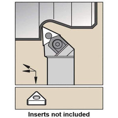 Kennametal - MTJN, Left Hand Cut, -3° Lead Angle, 32mm Shank Height x 25mm Shank Width, Negative Rake Indexable Turning Toolholder - 170mm OAL, TN..1604.. Insert Compatibility, Series Wedgelock - Industrial Tool & Supply