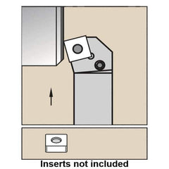 Kennametal - PSKN, Right Hand Cut, 15° Lead Angle, 20mm Shank Height x 20mm Shank Width, Negative Rake Indexable Turning Toolholder - 125mm OAL, SN..1204.. Insert Compatibility, Series Kenlever - Industrial Tool & Supply
