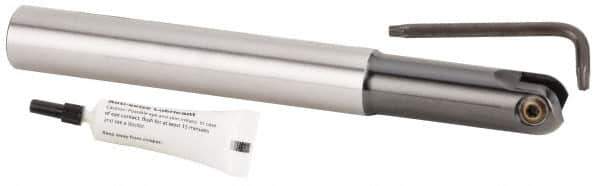 Kennametal - 20mm Cut Diam, 10mm Max Depth of Cut, 20mm Shank Diam, 175mm OAL, Indexable Ball Nose End Mill - 61mm Head Length, Straight Shank, KDMB Toolholder, KDMB 20.. Insert - Industrial Tool & Supply