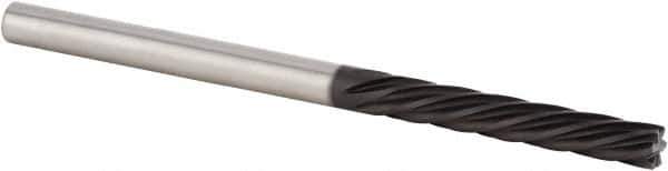 Kennametal - 6mm Cutting Diam x 18mm Length of Cut, 6 Flute, Downcut Spiral Router Bit - Diamond Coated, Left Hand Cut, Solid Carbide, 63mm OAL x 6mm Shank Diam, Double Edge, 25° Helix Angle - Industrial Tool & Supply