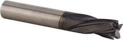 Kennametal - 10mm Cutting Diam x 35.99mm Length of Cut, 4 Flute, Compression Spiral Router Bit - Diamond Coated, Right Hand Cut, Solid Carbide, 100mm OAL x 10mm Shank Diam, Double Edge, 25° Helix Angle - Industrial Tool & Supply