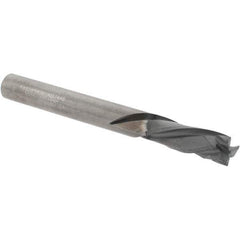 Kennametal - 1/4" Cutting Diam x 3/4" Length of Cut, 3 Flute, Compression Spiral Router Bit - Diamond Coated, Right Hand Cut, Solid Carbide, 2-1/2" OAL x 1/4" Shank Diam, Double Edge, 25° Helix Angle - Industrial Tool & Supply