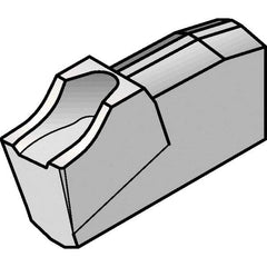 Kennametal - A2022 CF KCU25 Grade, 0.0866" Cutting Width, Carbide Cutoff Insert - 6° Left Hand Lead Angle, 0.008" Cnr Rad, AlTiN Coated, Single End - Industrial Tool & Supply