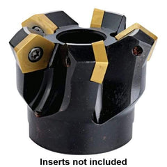 Kennametal - 66mm Cut Diam, 27mm Arbor Hole, 5.5mm Max Depth of Cut, 54° Indexable Chamfer & Angle Face Mill - 5 Inserts, PD.X 1204... Insert, 5 Flutes, Series KMS - Industrial Tool & Supply