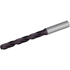 Kennametal - 5mm, 132° Point, Spiral Flute, Solid Carbide Taper Length Drill Bit - Multilayer TiAlN Finish, 56mm Flute Length, 94mm OAL, Series B256 - Industrial Tool & Supply