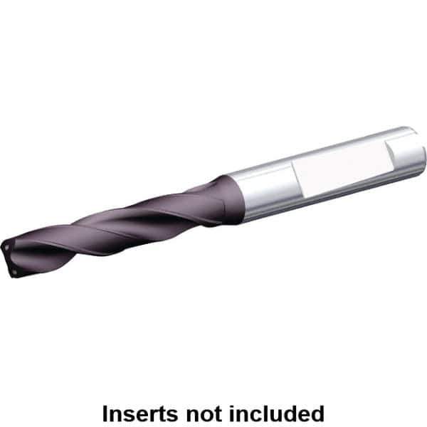 Kennametal - 5.3mm 140° Solid Carbide Jobber Drill - Multilayer TiAlN Finish, Right Hand Cut, Spiral Flute, Whistle Notch Shank, 82mm OAL, Standard Point - Industrial Tool & Supply