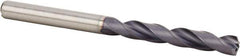 Kennametal - Letter A 140° Solid Carbide Jobber Drill - Multilayer TiAlN Finish, Right Hand Cut, Spiral Flute, Straight Shank, 82mm OAL, Standard Point - Industrial Tool & Supply