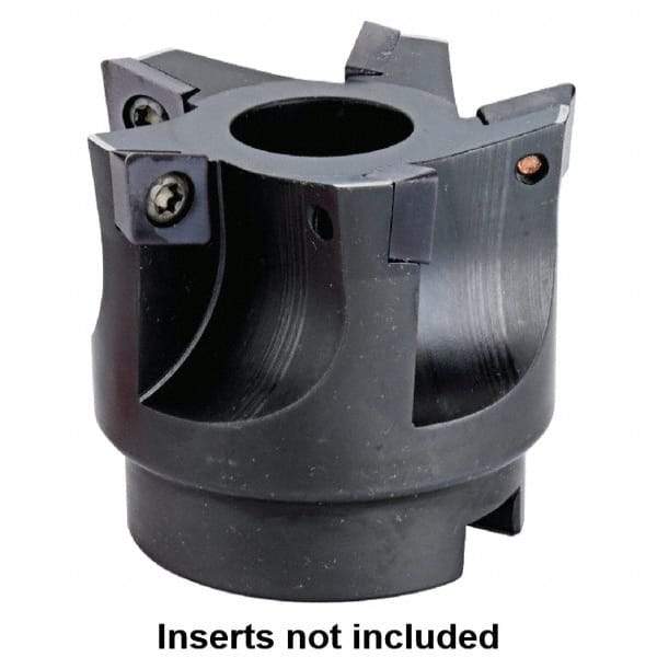 Kennametal - 52mm Cut Diam, 22mm Arbor Hole, 8mm Max Depth of Cut, 95° Indexable Chamfer & Angle Face Mill - 5 Inserts, XD.X 10T3 Insert, 5 Flutes, Series KMS - Industrial Tool & Supply