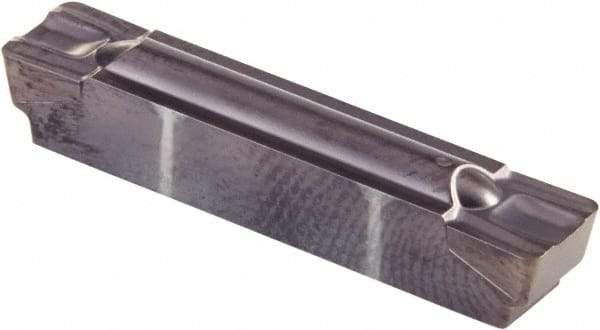 Kennametal - 0600G GMP Grade KCU25, 6mm Cutting Width Carbide Grooving Insert - 4.83mm Max Depth of Cut, Neutral, 0.79mm Corner Radius, AlTiN Finish - Industrial Tool & Supply