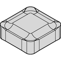 Kennametal - SNXF43 LD Grade KCK20 Carbide Milling Insert - AlCrN Finish, 4.42mm Thick, 1/2" Inscribed Circle, 1.6mm Corner Radius - Industrial Tool & Supply