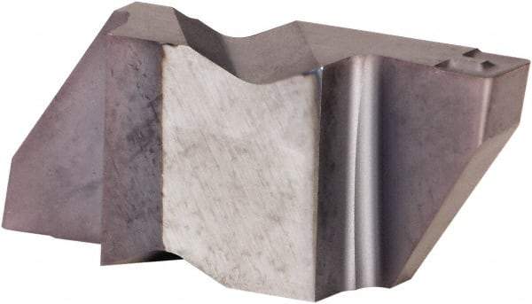 Kennametal - 4M400NG K Grade KCU25, 4mm Cutting Width Carbide Grooving Insert - 6.35mm Max Depth of Cut, Right Hand, 0.57mm Corner Radius, AlTiN Finish - Industrial Tool & Supply