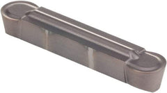 Kennametal - 0500R GMP Grade KCU25, 5mm Cutting Width Carbide Grooving Insert - 4.09mm Max Depth of Cut, Neutral, 2.5mm Corner Radius, AlTiN Finish - Industrial Tool & Supply