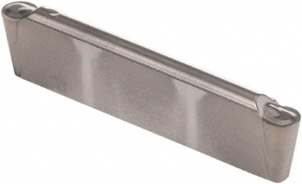 Kennametal - 0200A4 GMP Grade KCU25, 0.0787" Cutting Width Carbide Grooving Insert - 0.067" Max Depth of Cut, Neutral, 0.0394" Corner Radius, AlTiN Finish - Industrial Tool & Supply