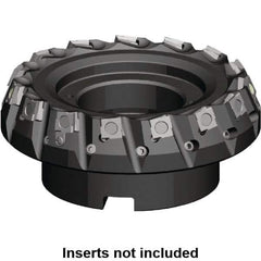Kennametal - 160mm Cut Diam, 40mm Arbor Hole, 5.9mm Max Depth of Cut, 20° Indexable Chamfer & Angle Face Mill - 12 Inserts, SPHX 1205... Insert, Right Hand Cut, 12 Flutes, Series Fix-Perfect - Industrial Tool & Supply