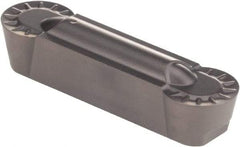 Kennametal - 0805R GMN Grade KCU25, 8.05mm Cutting Width Carbide Grooving Insert - 6.5mm Max Depth of Cut, Neutral, 4.03mm Corner Radius, AlTiN Finish - Industrial Tool & Supply