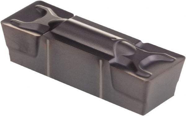 Kennametal - 1005G GMN Grade KCP10, 10.05mm Cutting Width Carbide Grooving Insert - 8.1mm Max Depth of Cut, Neutral, 0.79mm Corner Radius, TiCN/Al2O3 Finish - Industrial Tool & Supply