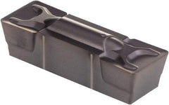 Kennametal - 1005G GMN Grade KCP10, 10.05mm Cutting Width Carbide Grooving Insert - 8.1mm Max Depth of Cut, Neutral, 0.79mm Corner Radius, TiCN/Al2O3 Finish - Industrial Tool & Supply