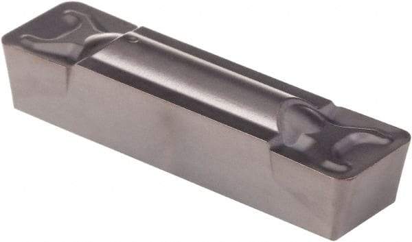 Kennametal - 0805G GMN Grade KCU25, 8.05mm Cutting Width Carbide Grooving Insert - 6.4mm Max Depth of Cut, Neutral, 1.19mm Corner Radius, AlTiN Finish - Industrial Tool & Supply